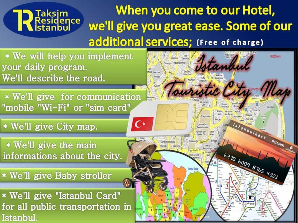 Hotel Taksim Residence Стамбул Екстер'єр фото